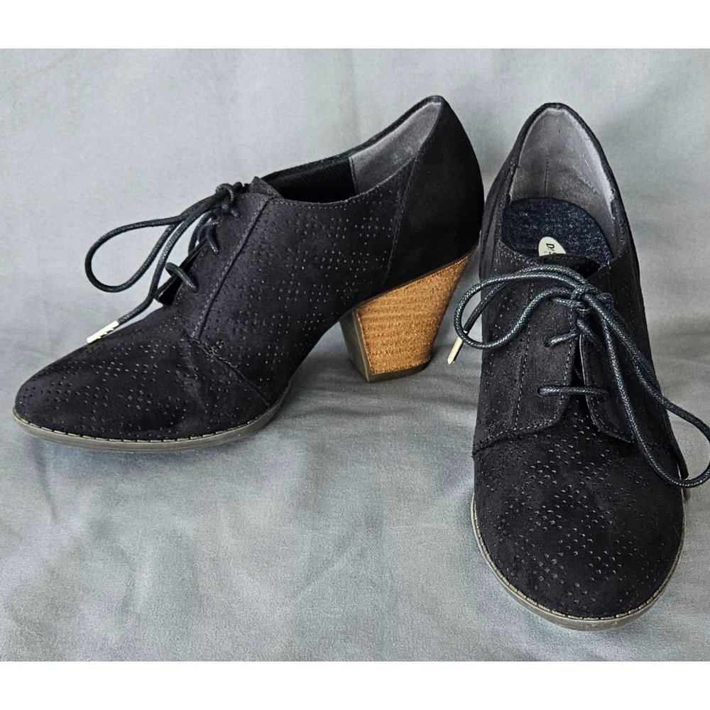 Dr. Scholl's Credit 2 Shootie Lace-up Oxford Ankle Bootie, Black, Women's Size 6